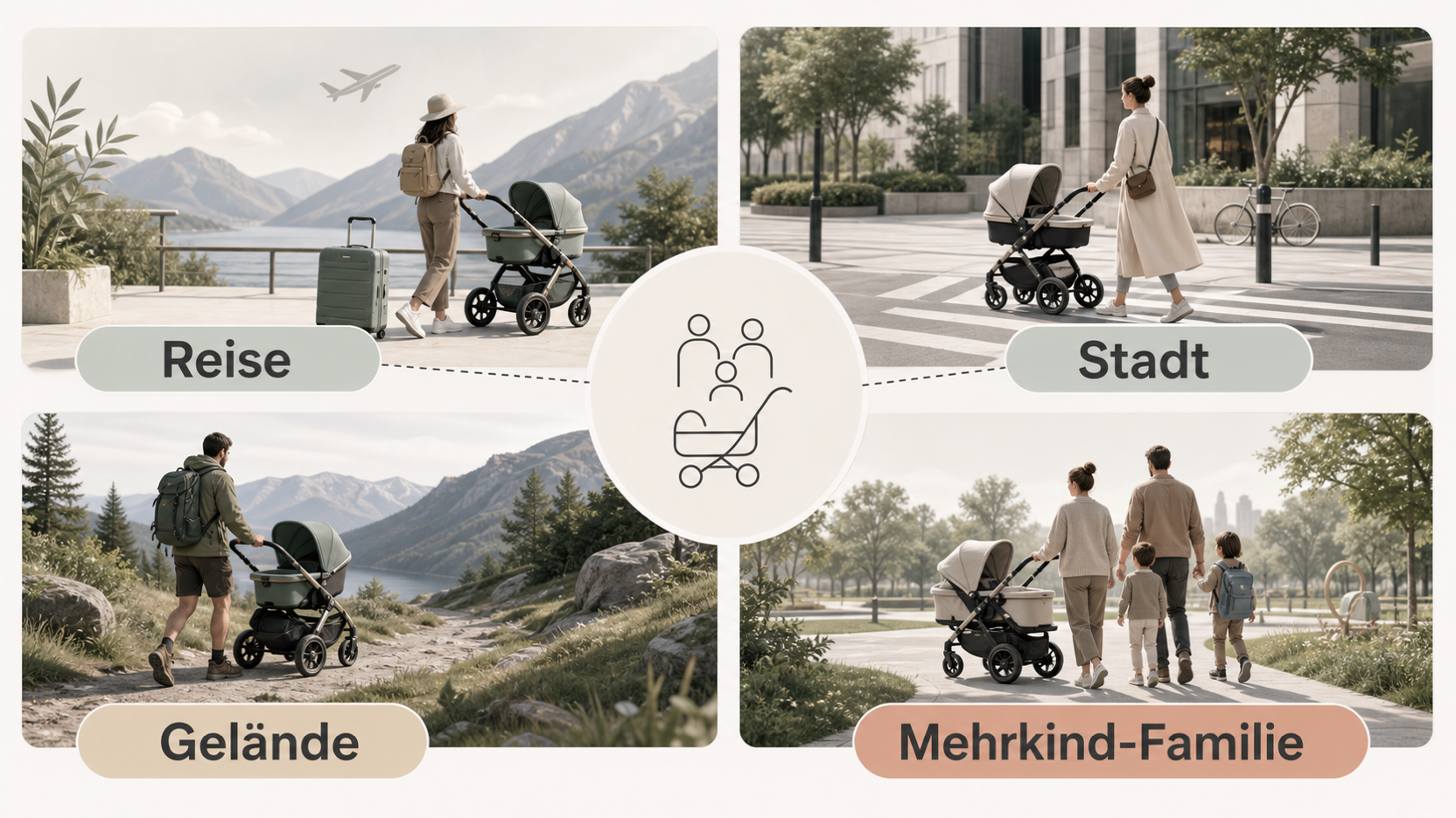Redaktionelle Illustration zu Bugaboo Kinderwagen im Überblick: Für wen sie passen und wann Alternativen sinnvoller sind